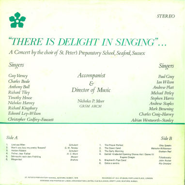 1976 LP 'There is Delight in Singing'